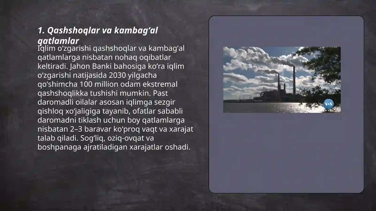 Iqlim oʻzgarishi kimga qimmatga tushayapti? 3