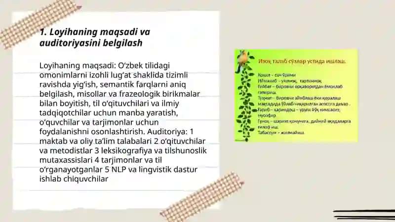 Oʻzbek tili omonimlar izohli lugʻati ustida ishlash 3