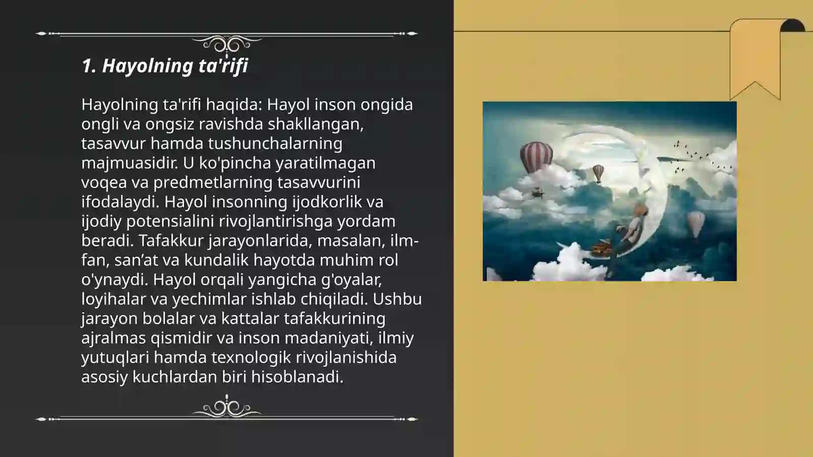 Hayol haqida tushuncha 3
