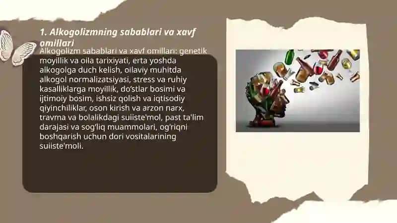 Alkogolizm.Alkogol psixozlari.Narkomaniya 3