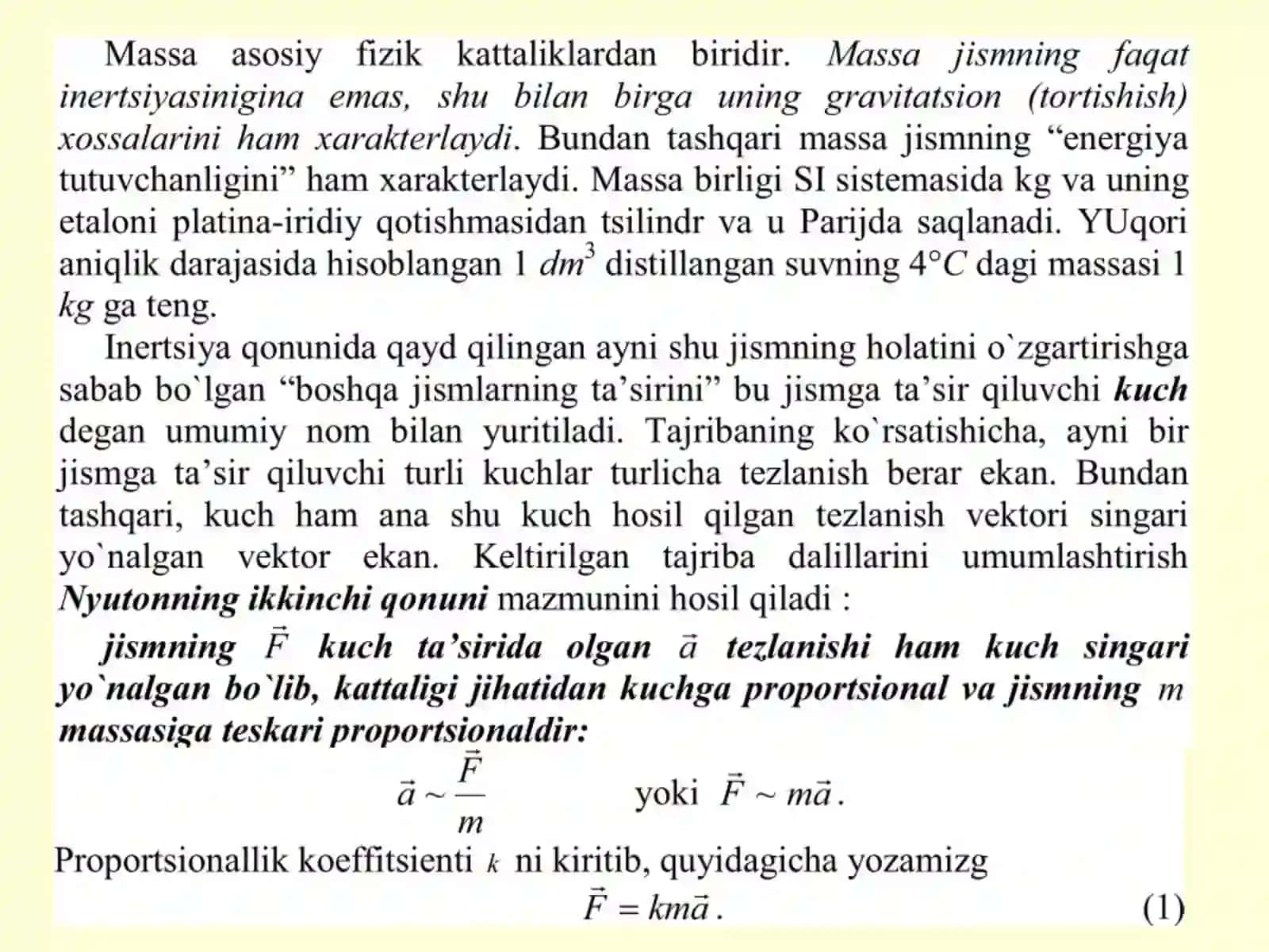 Dinamikaning asоsiy qоnunlari 3