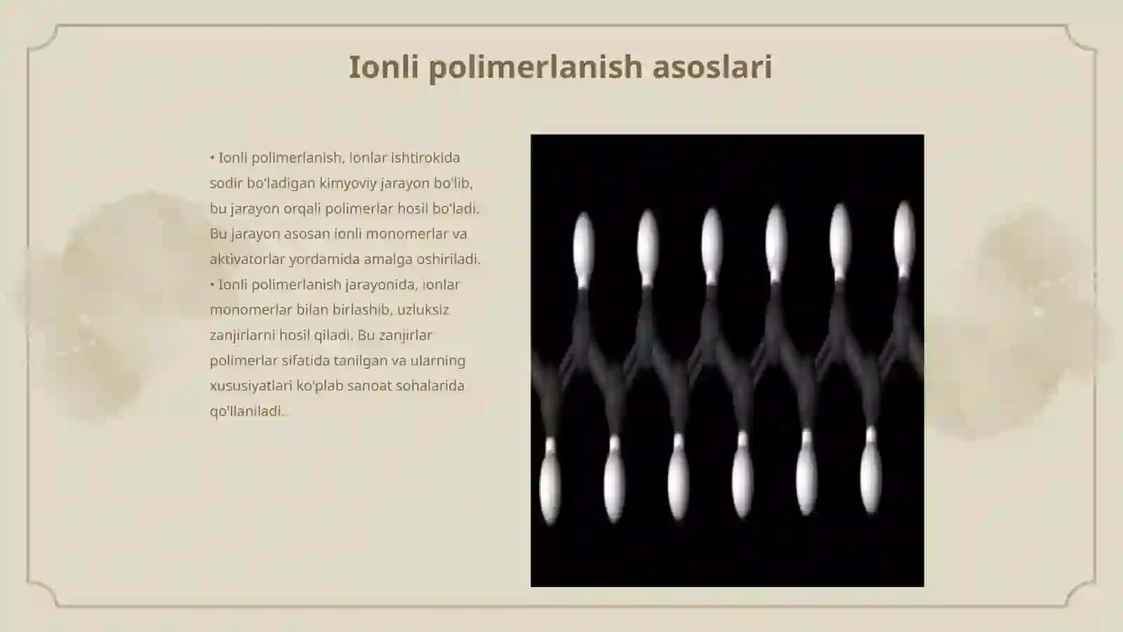 Ionli polimerlanish reaksiyalarri 3