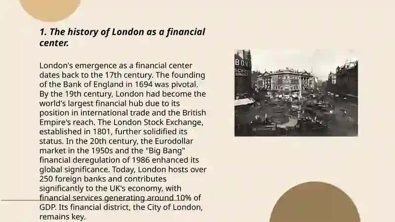 The History of London as a Financial Center 3