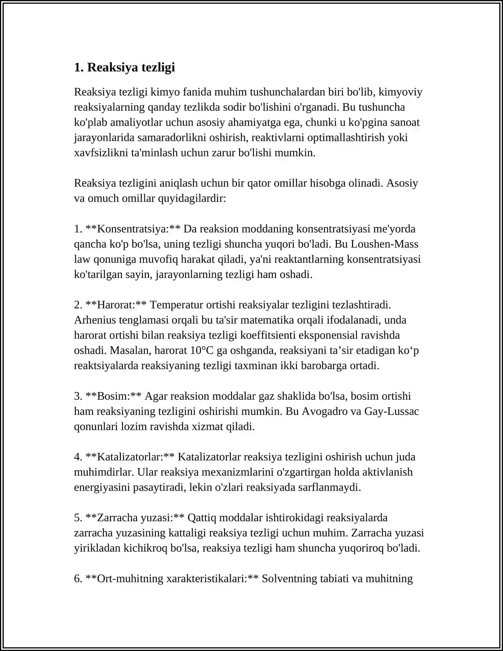 KIMYOVIY KINETIKA 3
