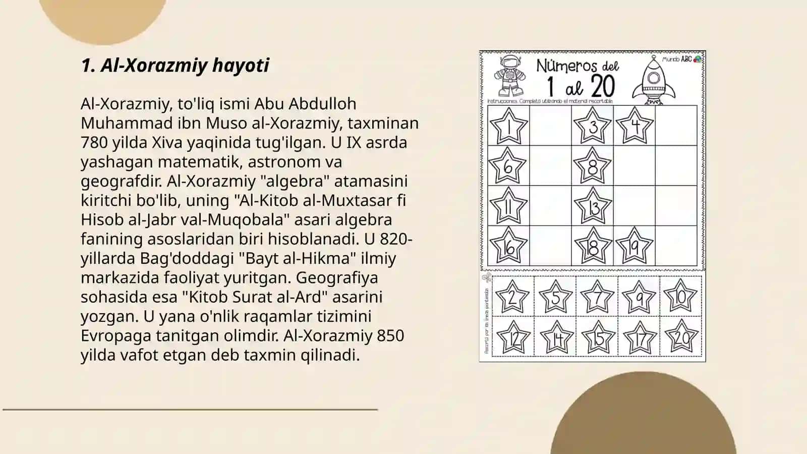 Al Xorazmiy va uning matematik merosi 3