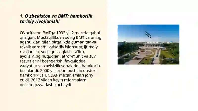 O'zbekistonning BMT bilqn hamkorlik aloqalari 3