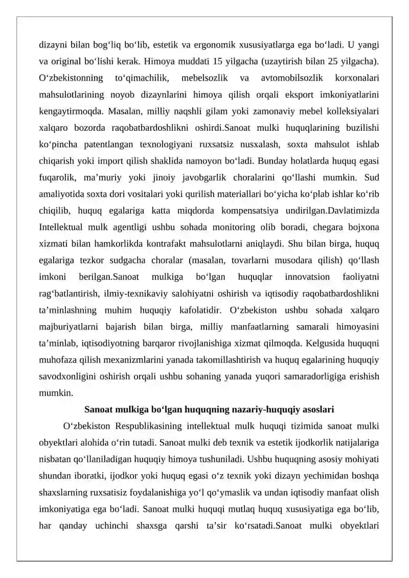 Sanoat mulki huquqlari 3