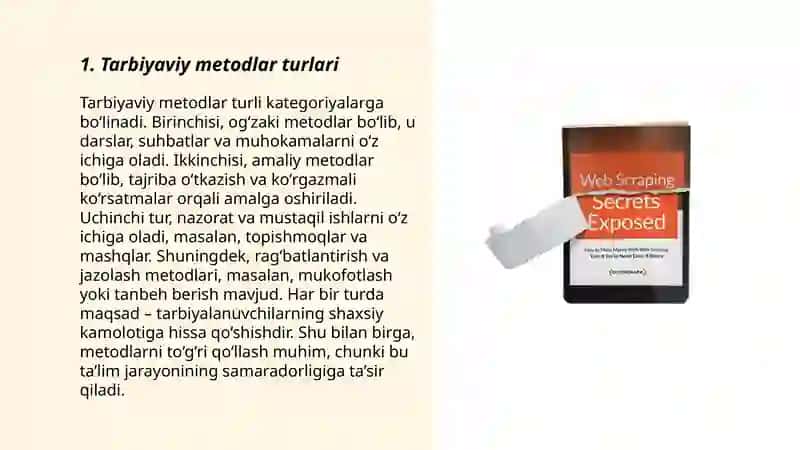 Tarbiyaning umumiy metodlari 3