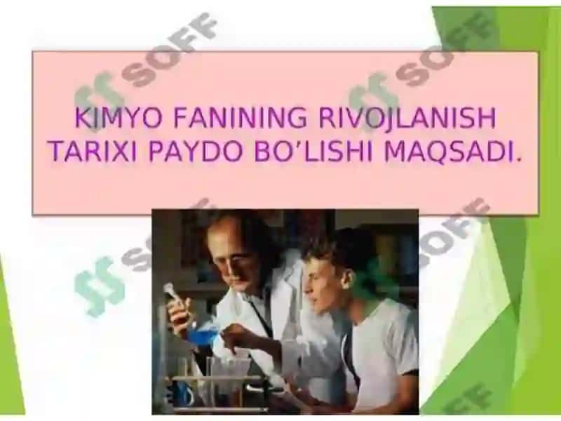 Amaliy kimyo fanining vujudga kelishi va rivoji 3