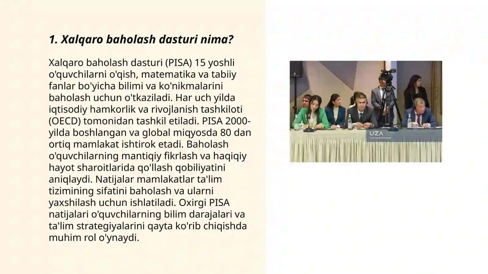 Xalqaro baholash dasturi nima? 3