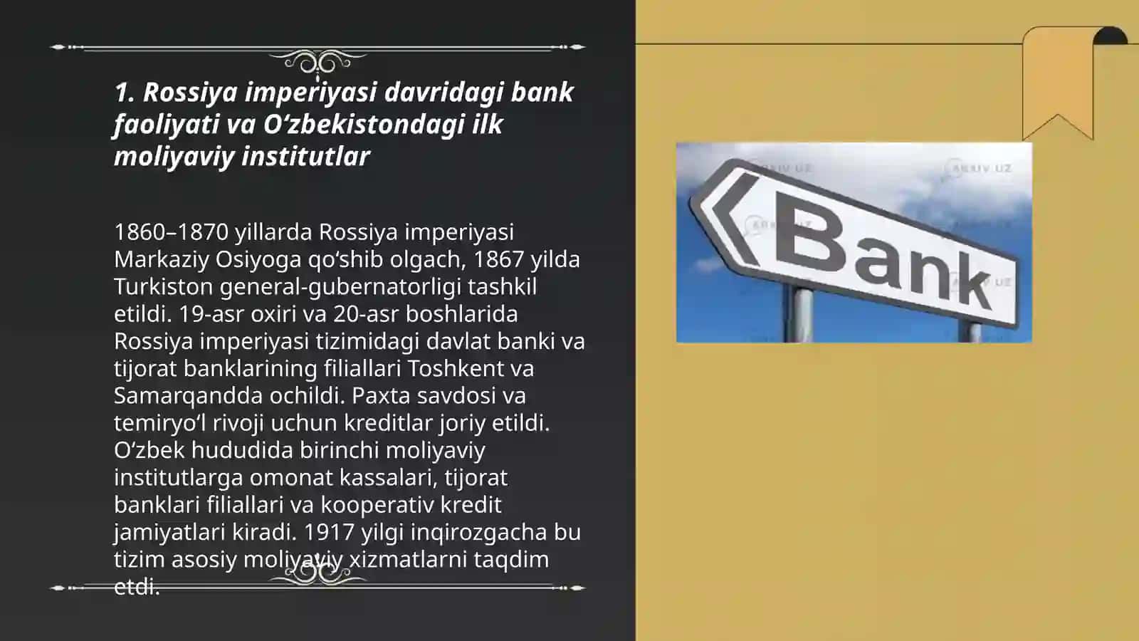 O‘zbekiston bank tizimining shakllanish bosqichlari 3