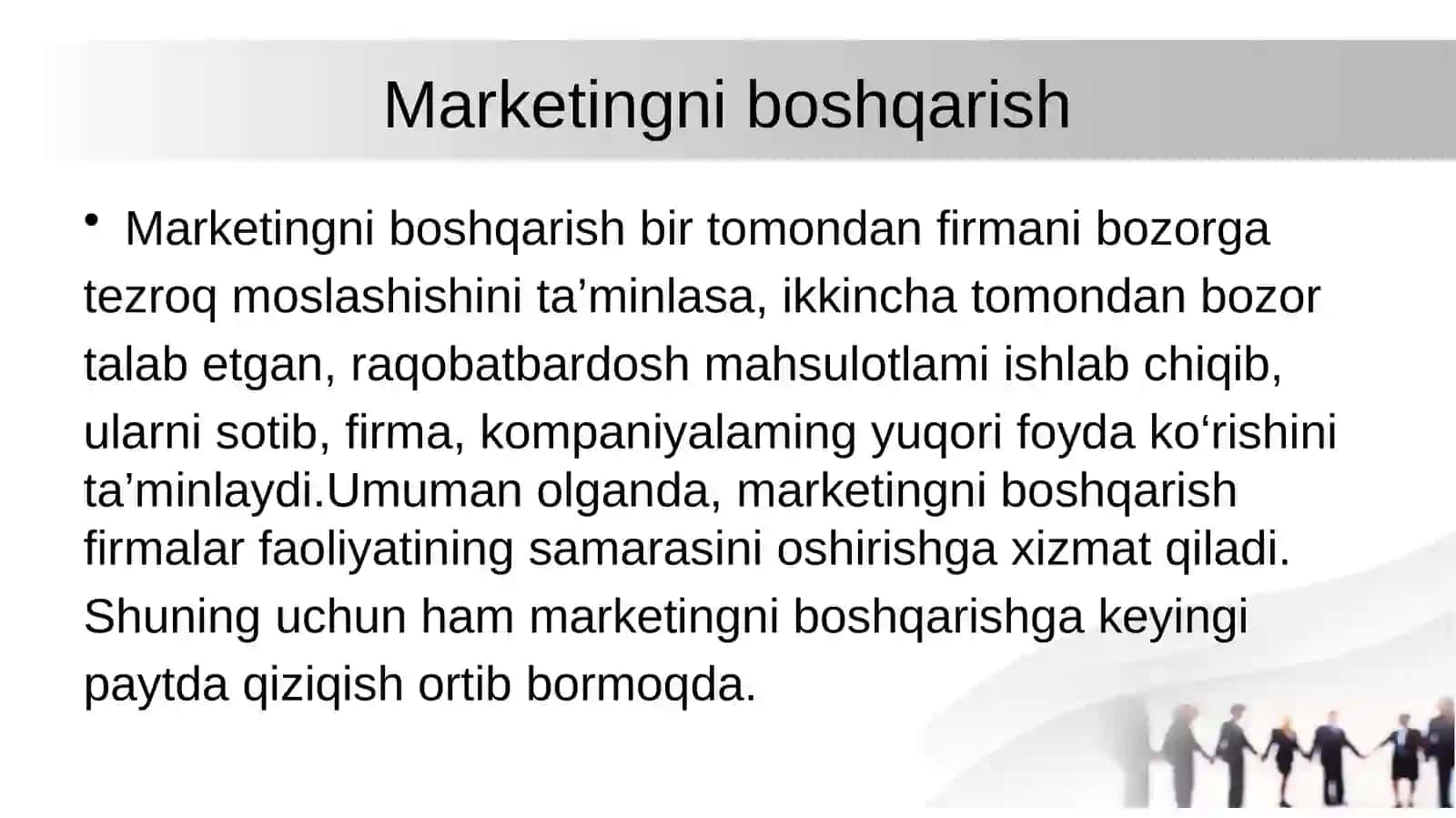 Marketingni boshqarish 3