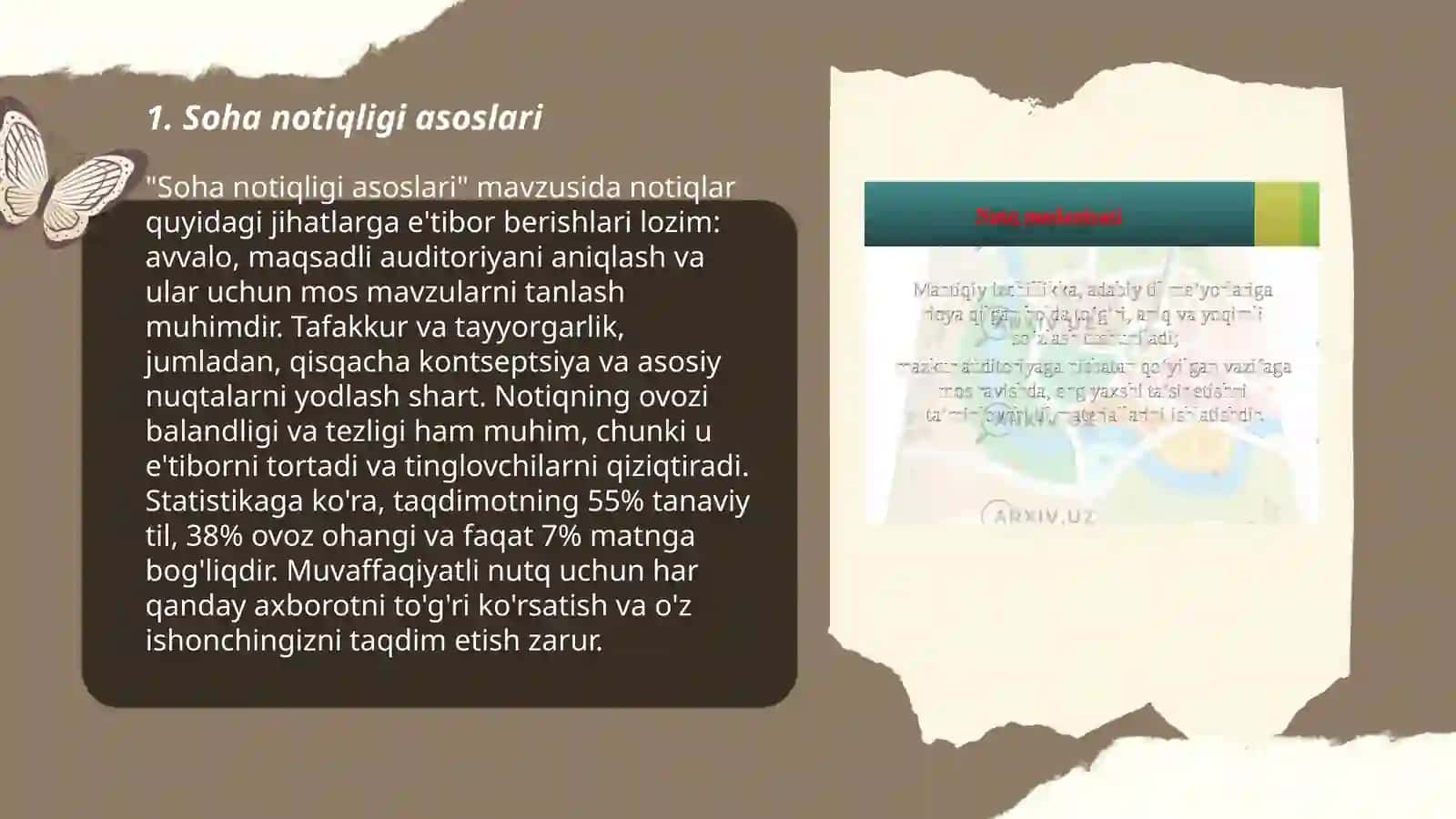 Soha notiqligiga qo'yiladigan talablar 3