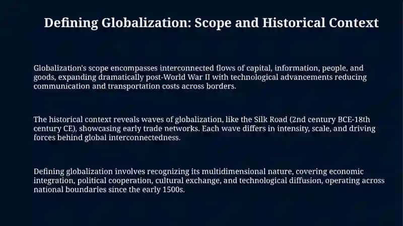 Defining Globalization: Past, Present, and Future 3