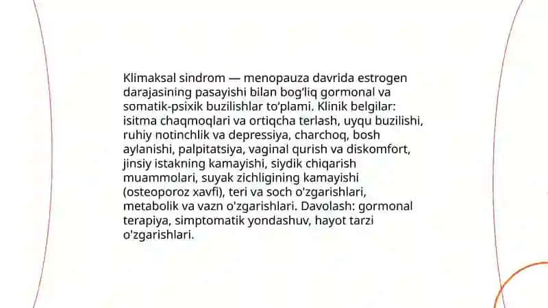 Ayolarda klimaks davri kasalliklari 3