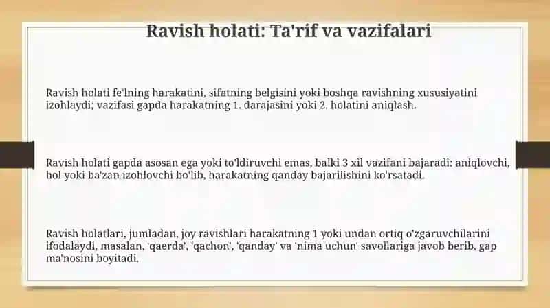 Oʻrin holi haqida 3