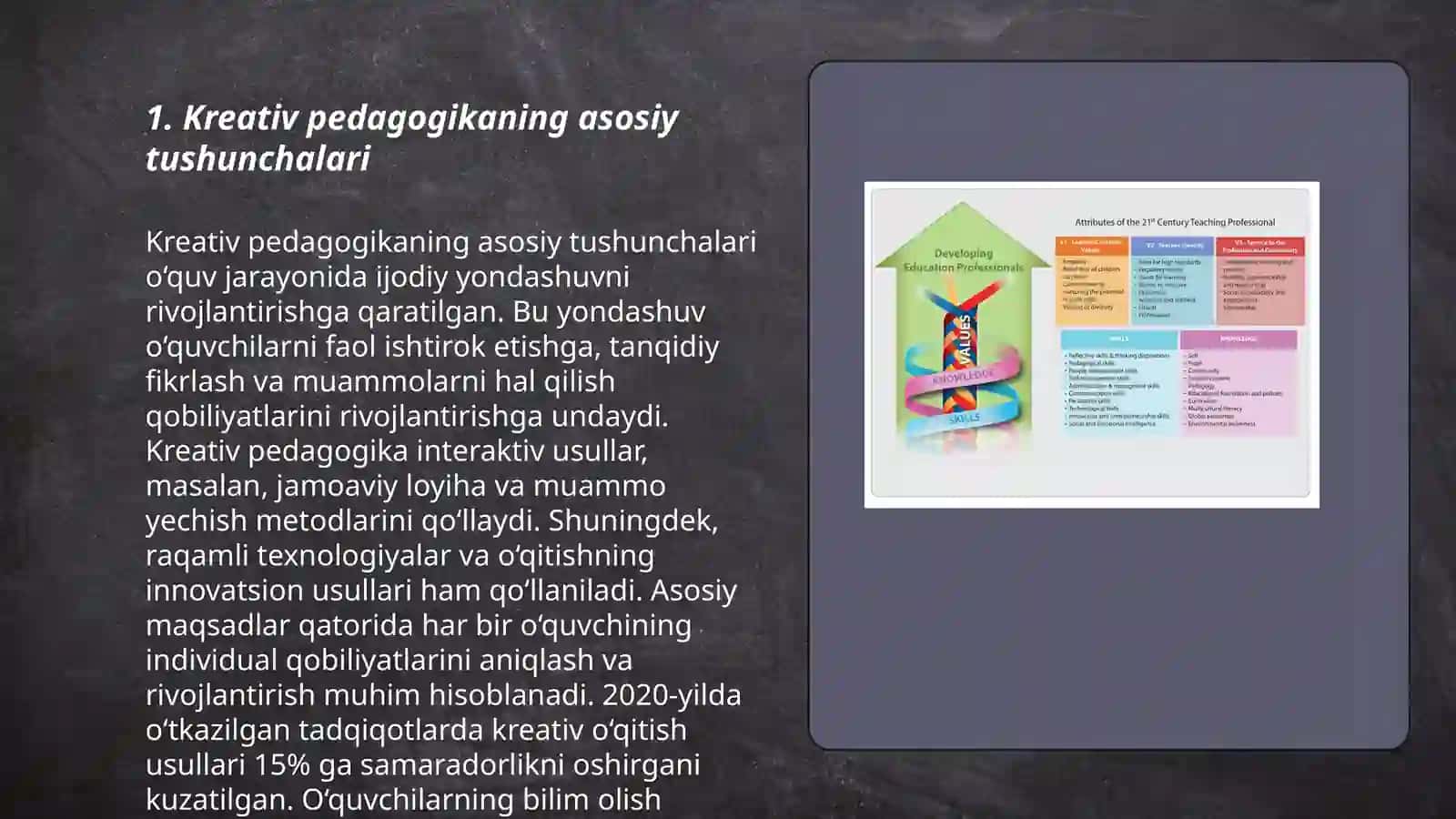 Kreativ pedagogika fanining oʻqitish metodlari 3