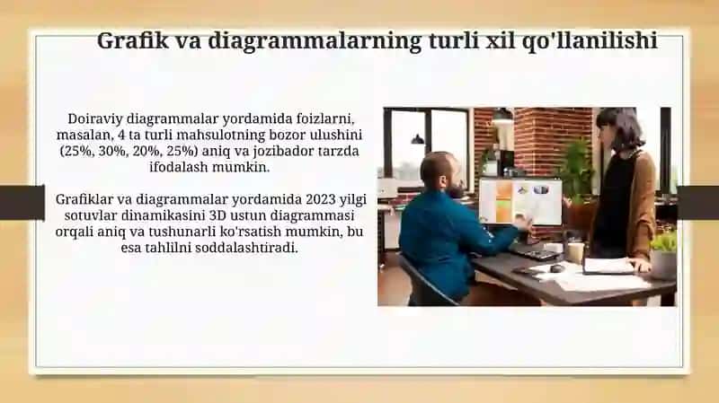 MS Excelda grafik va diagrammalar bilan ishlash 3