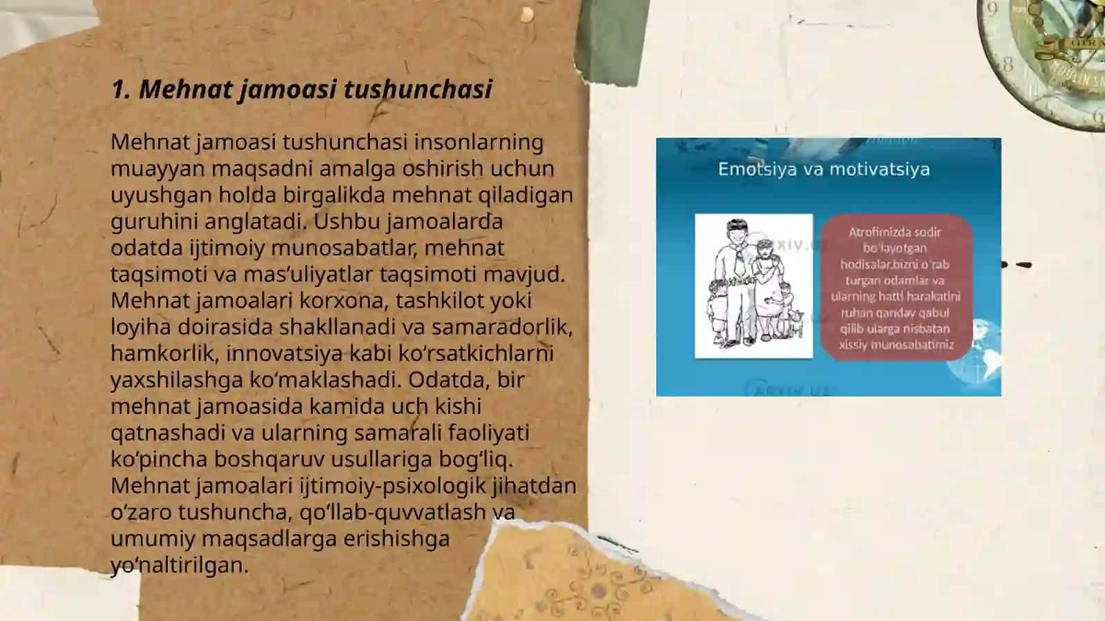 Mehnat jamoasi va uning shakllanishi 3