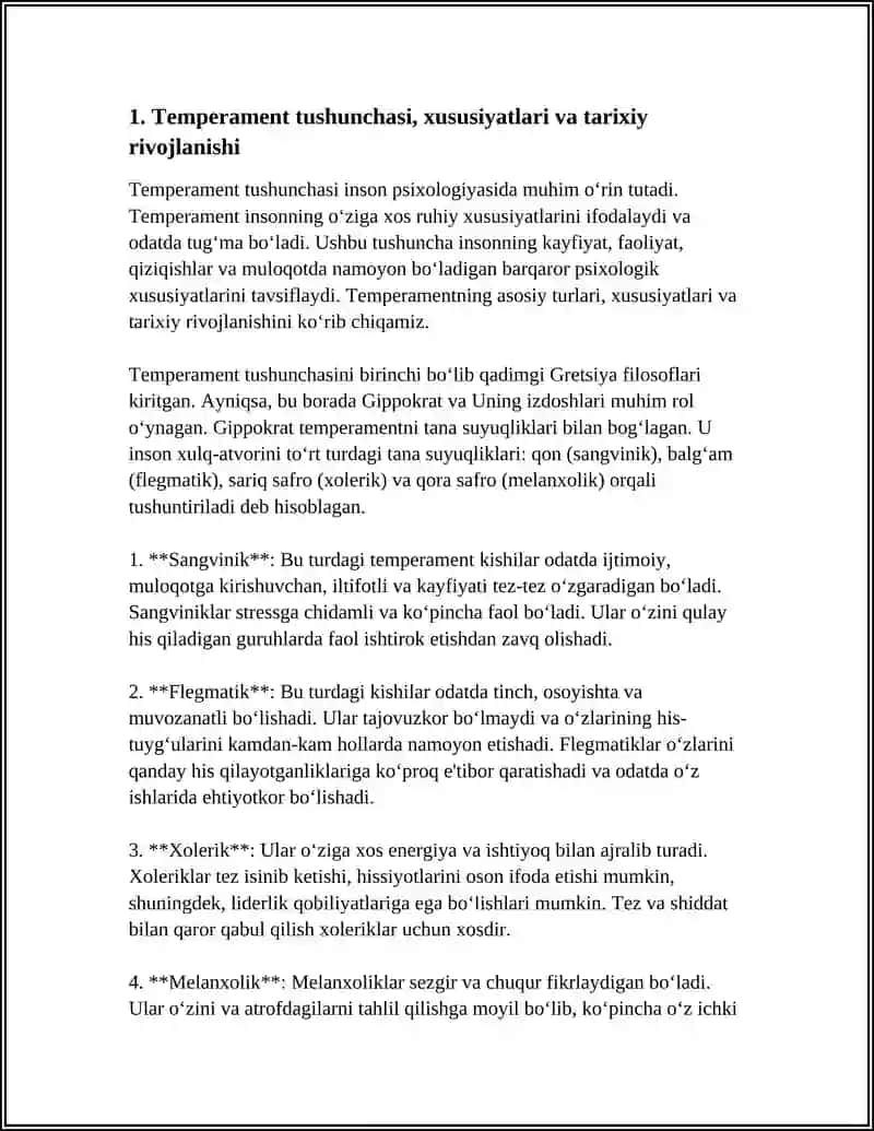 TEMPERAMENT VA UNING NAZARIYALARI 3
