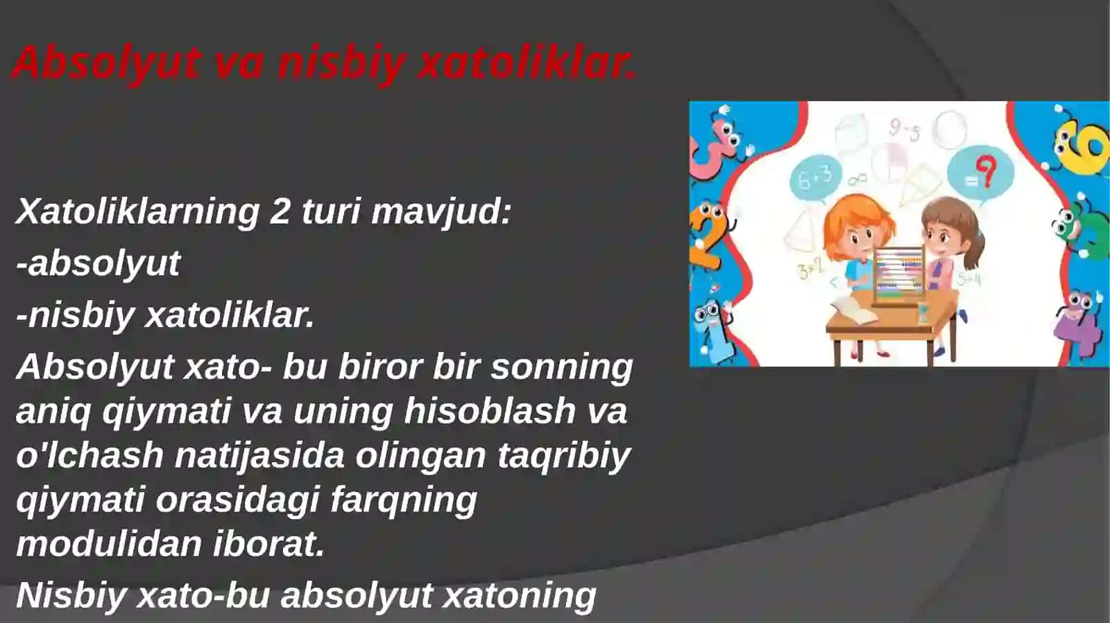 Taqribiy Hisob 3