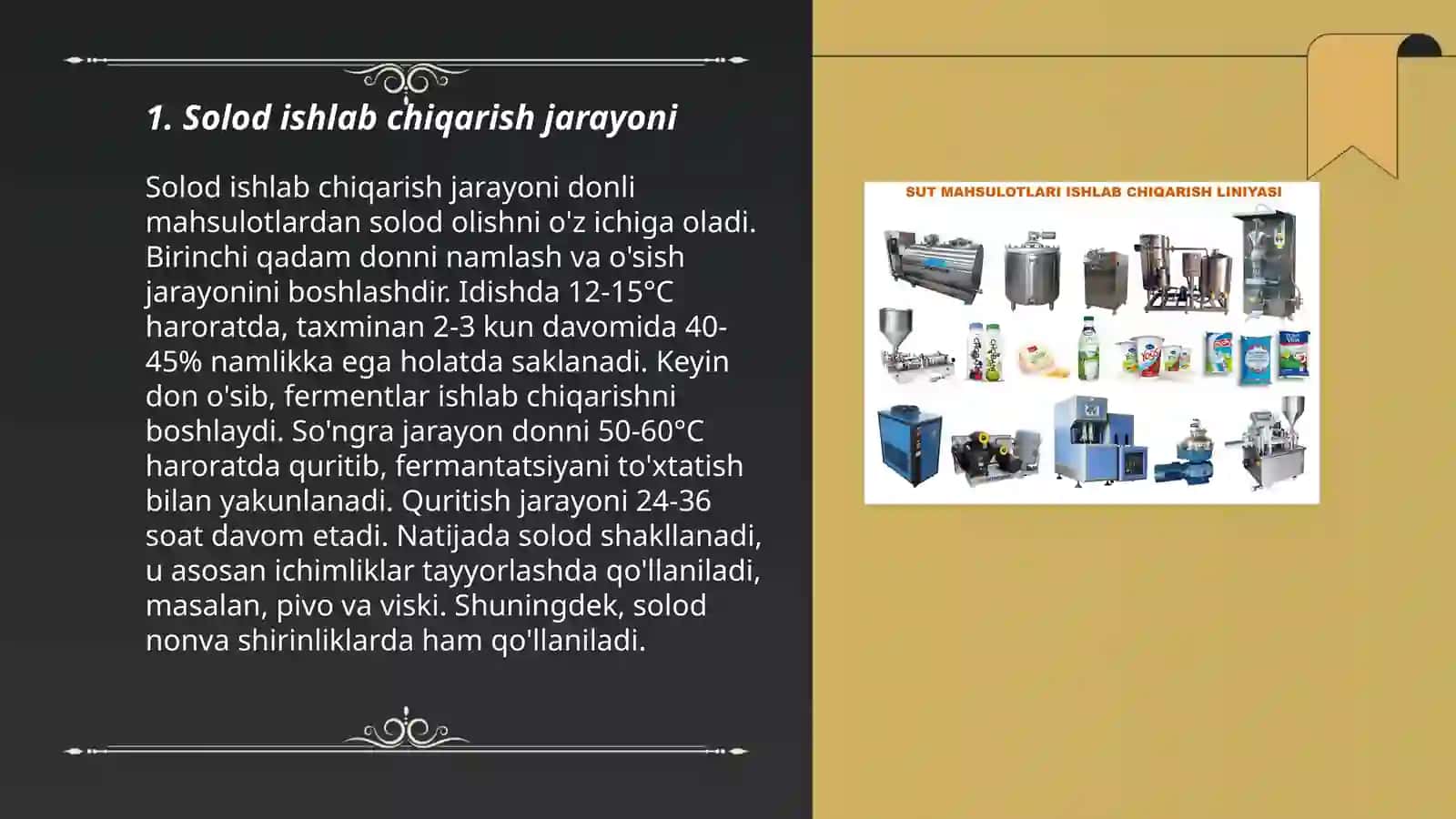 Solod ishlab chiqarish texnologiyasi 3