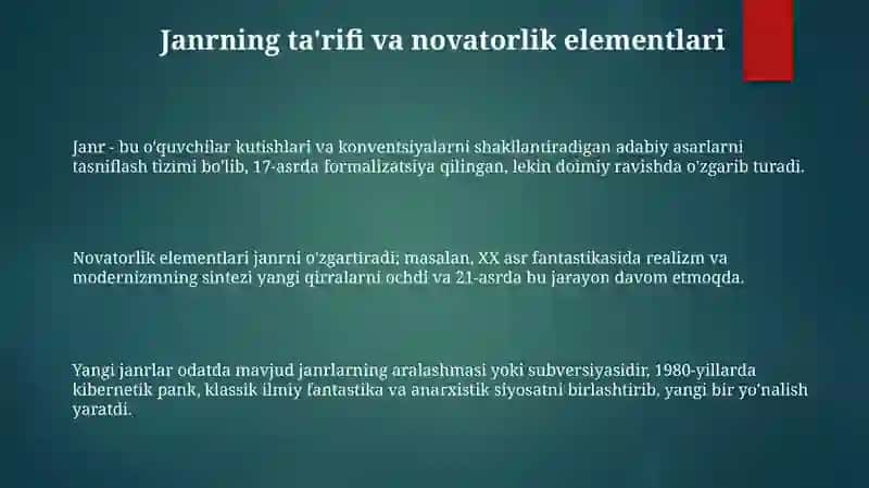 Roman janri va badiiy tahlil 3