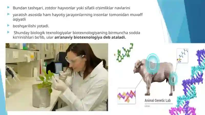 BIOGENETIKA VA BIOTEKNOLOGIYA 3
