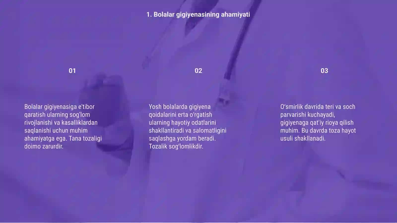 Bolalar va o‘smirlar gigiyenasi 3