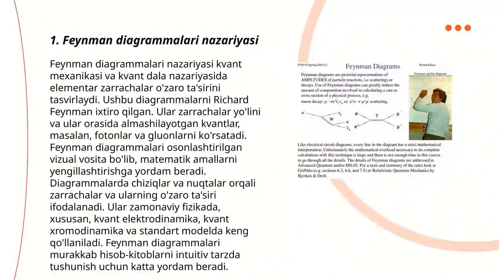 Feynman diagrammalari nazariyasi 3