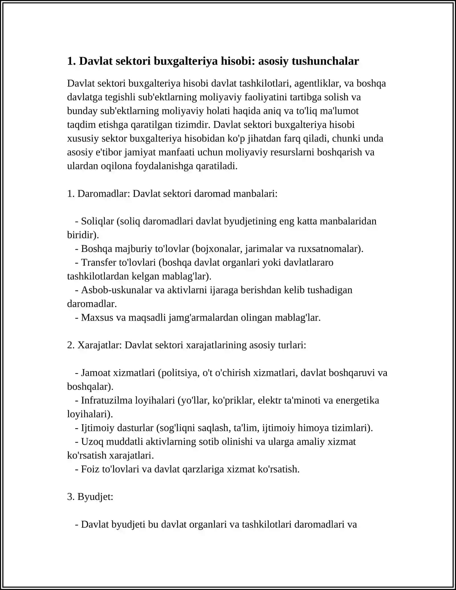 DAVLAT SEKTORI BUXGALTERIYA HISOBI 3