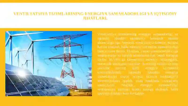Ventilyatsiya tizimlari boʻyicha energiya sarfi tahlili 3