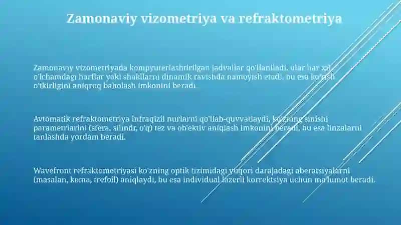 Zamonaviy vizometriya va refraktometriya 3
