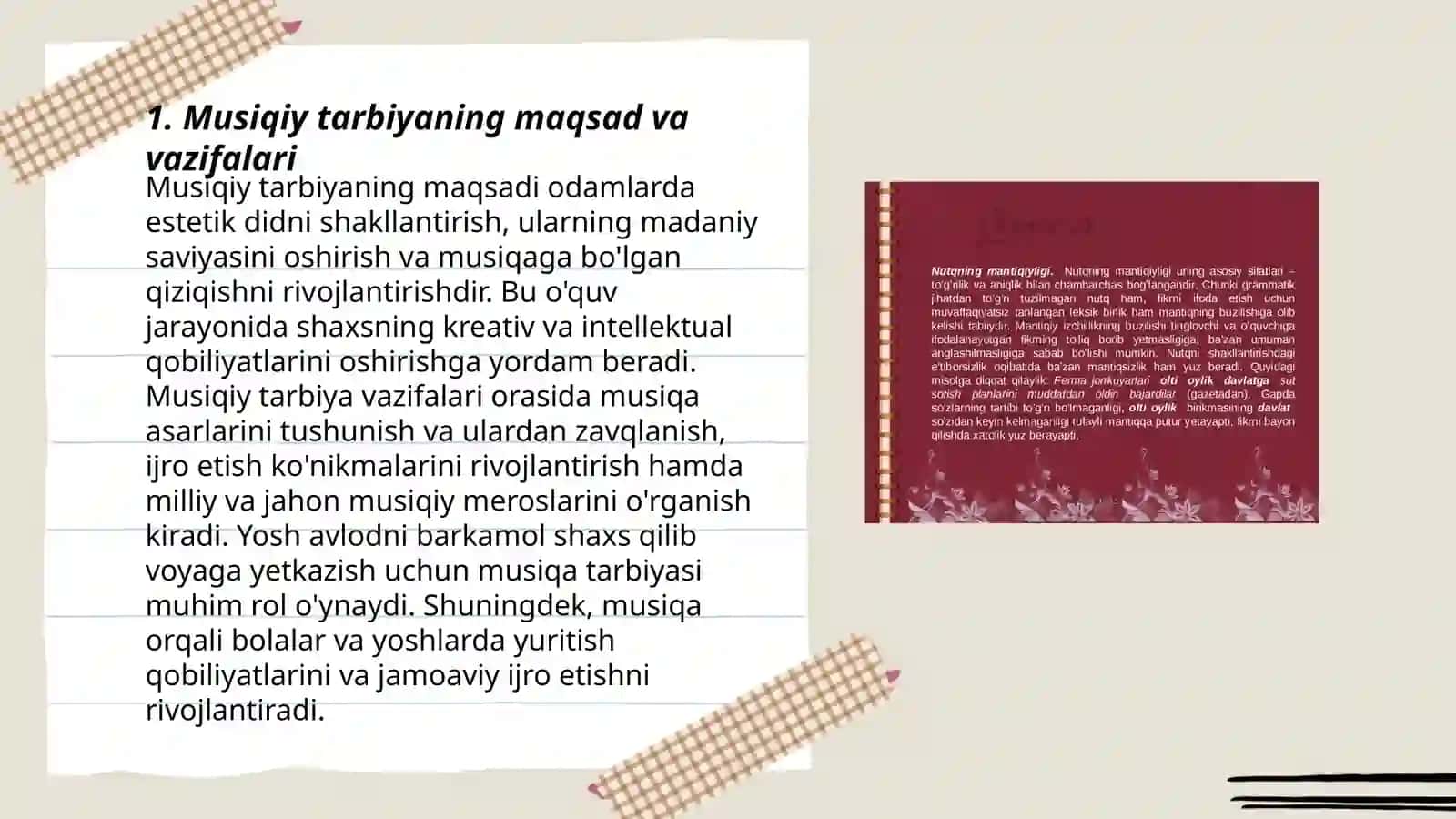 Musiqiy tarbiya va ahamiyati 3