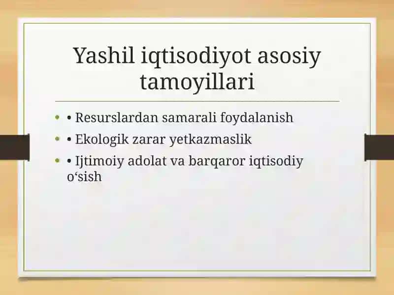 Yashil iqtisodiyot ko'rsatkichlari 3