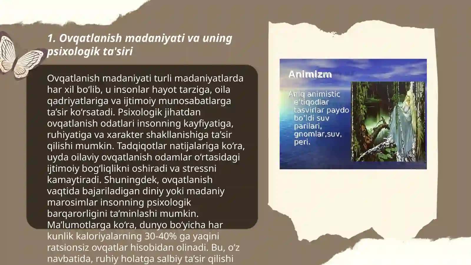 Dining tizimning psixologik jihatlari 3