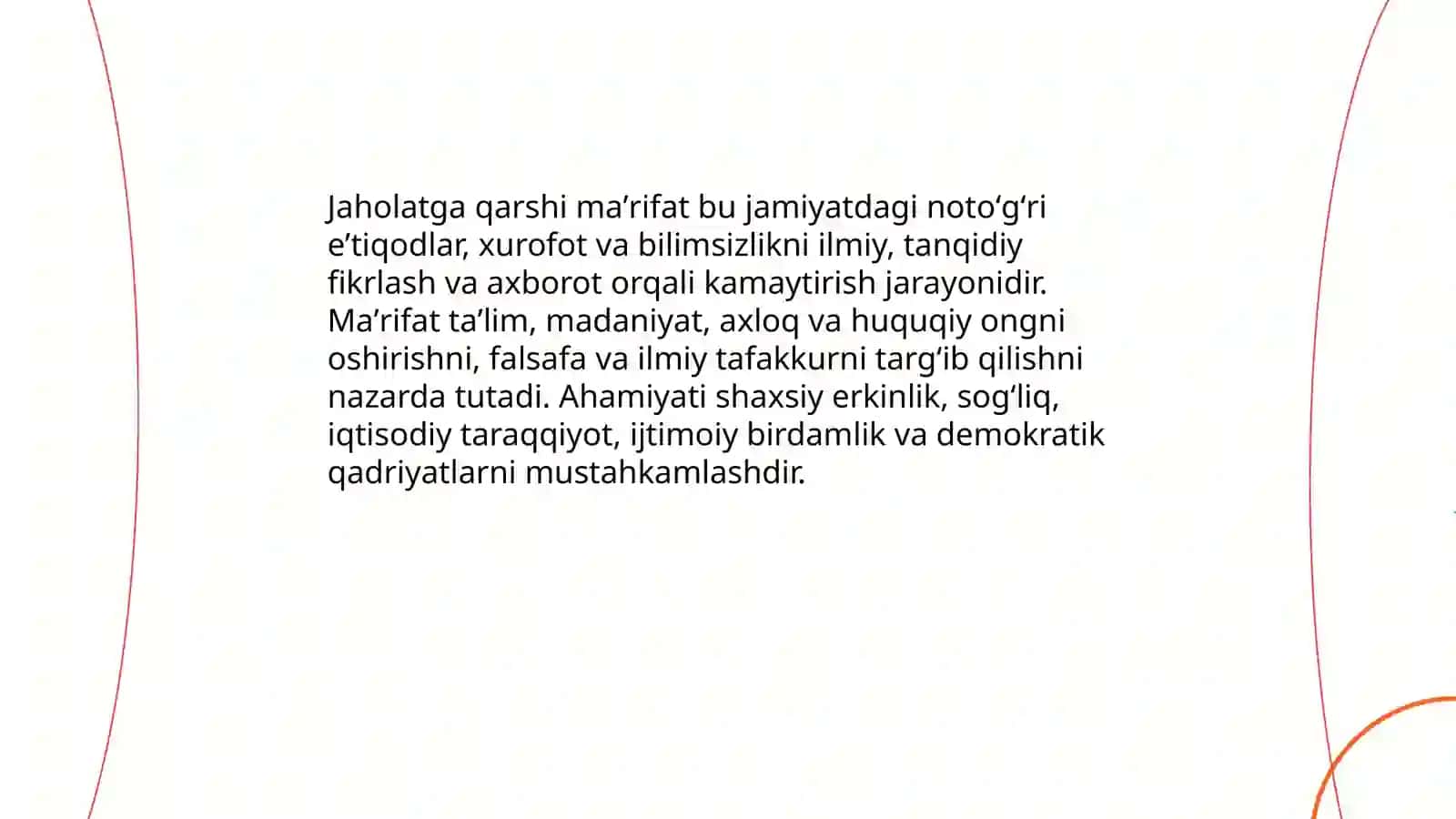 Jaholatga qarshi maʼrifat 3