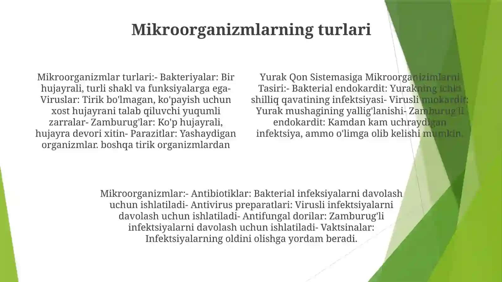 Yurak Qon Sistemasiga Mikroorganizmlarning Tasiri 3