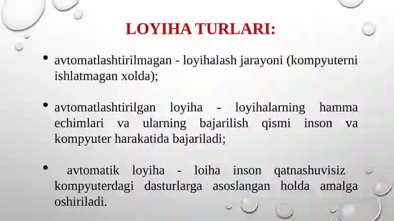 Avtomatlashtirilgan loyixalash tizimlari 3