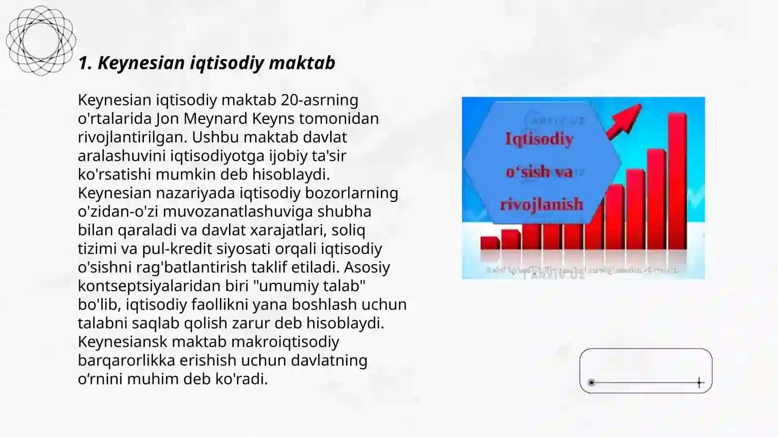 Keynesian iqtisodiy maktab 3