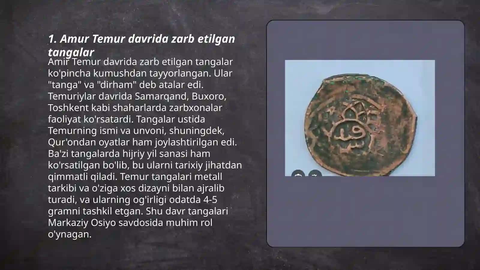 Amur Temur davri tangalari 3