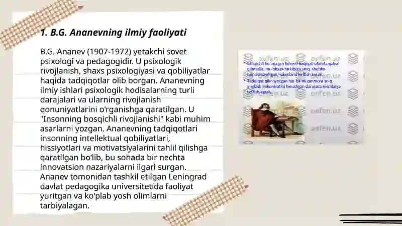 B.G.Ananev boʻyicha metodlar klassifikatsiyasi 3