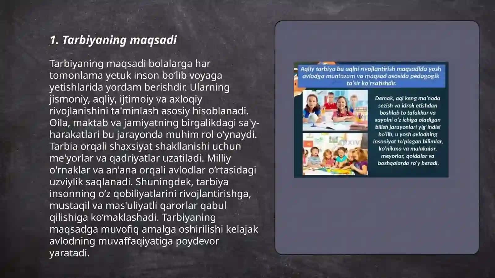 Tarbiyaning maqsad va vazifalari 3