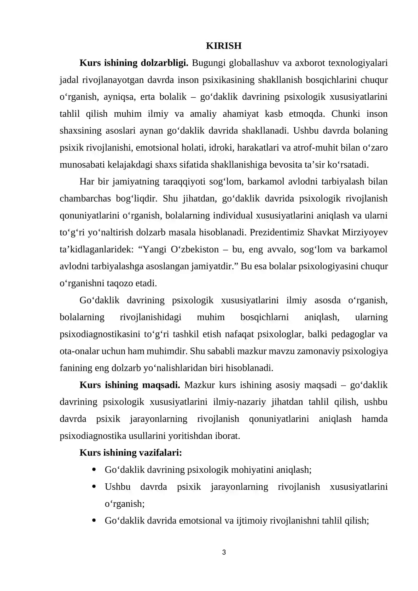 Go‘daklik davrining psixologik xususiyatlari 3