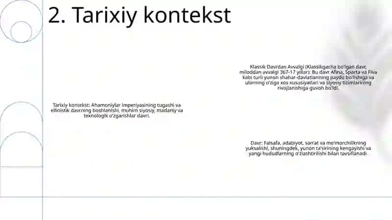 Klassik Davrdan Avvalgi (Mil.Av.367-17Yy.) Davr 3