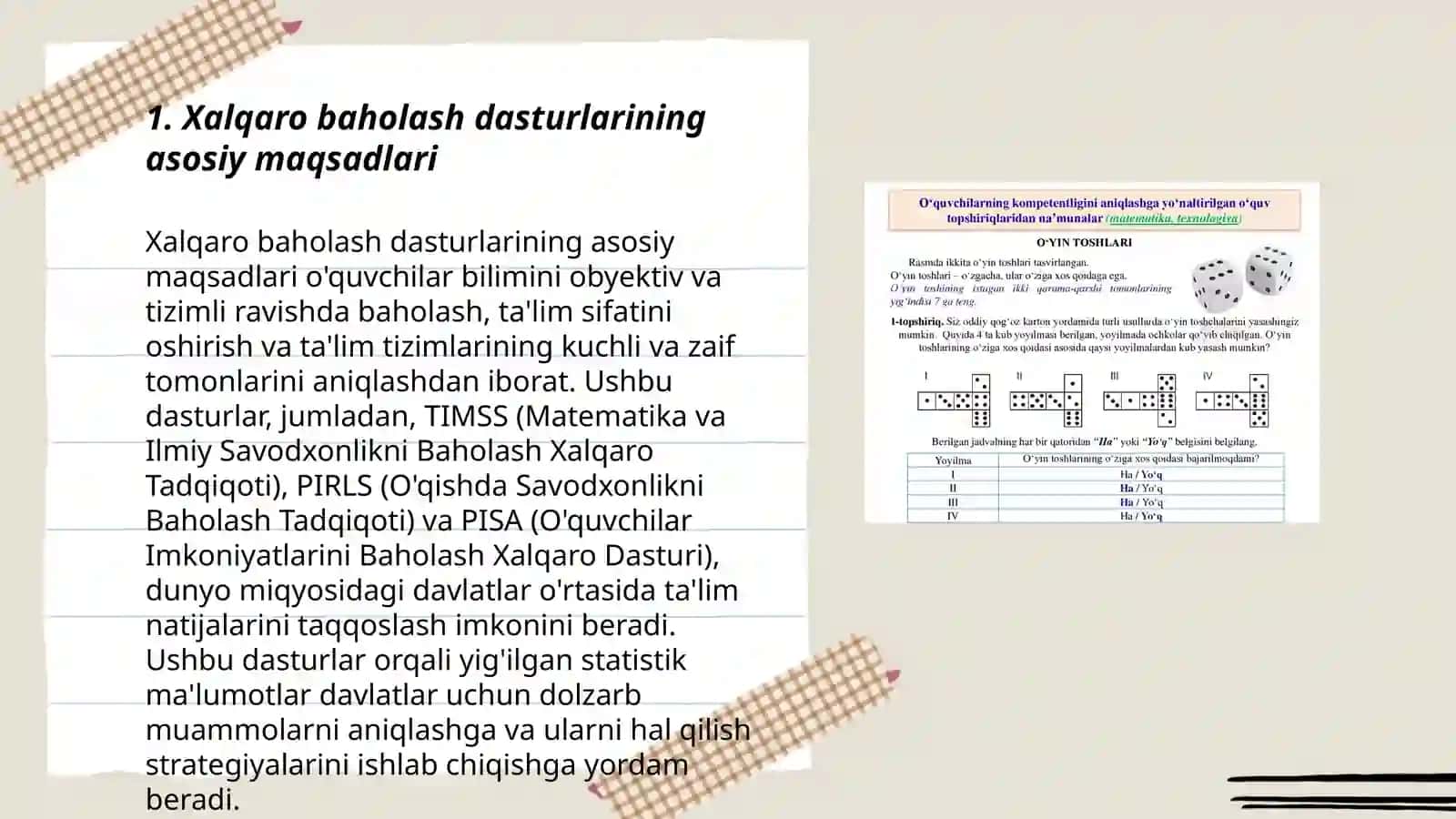 Xalqaro baholash dasturi 3
