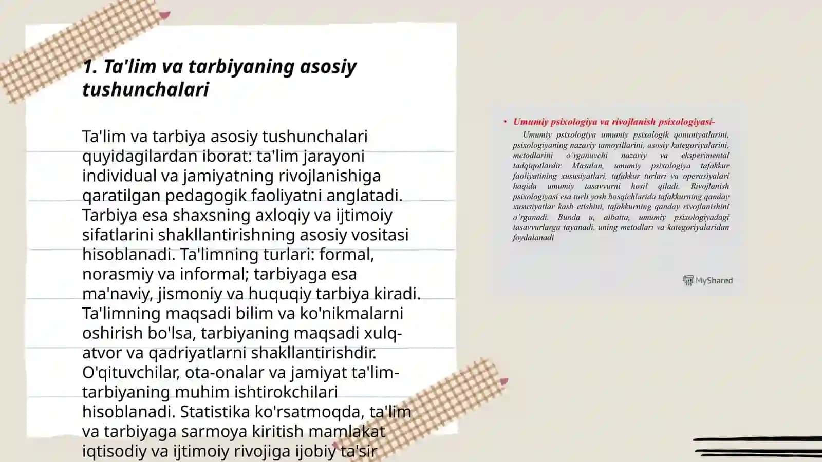 Taʼlim va tarbiya psixologiyasi 3