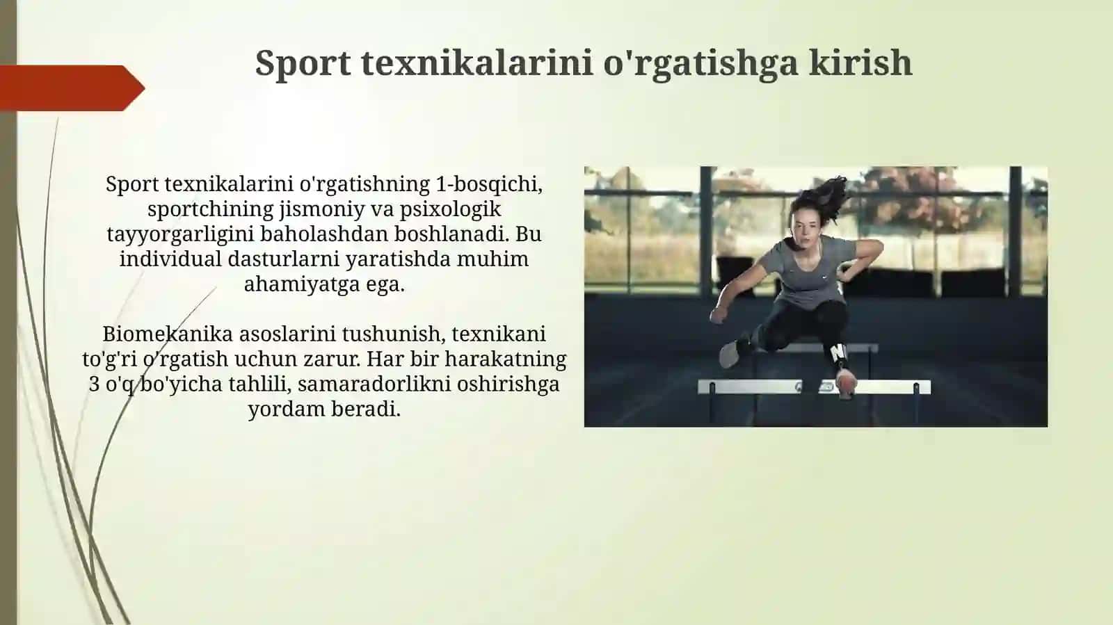 Yengilatletika niturlari texnikasini o'rgatish 3