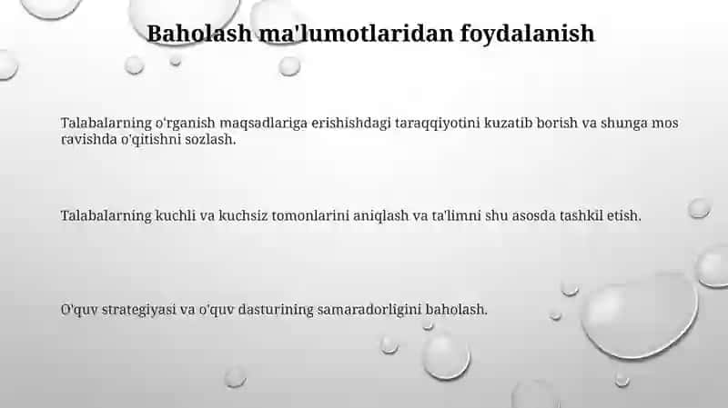 Taʼlim olganlikni tashxis etish 3