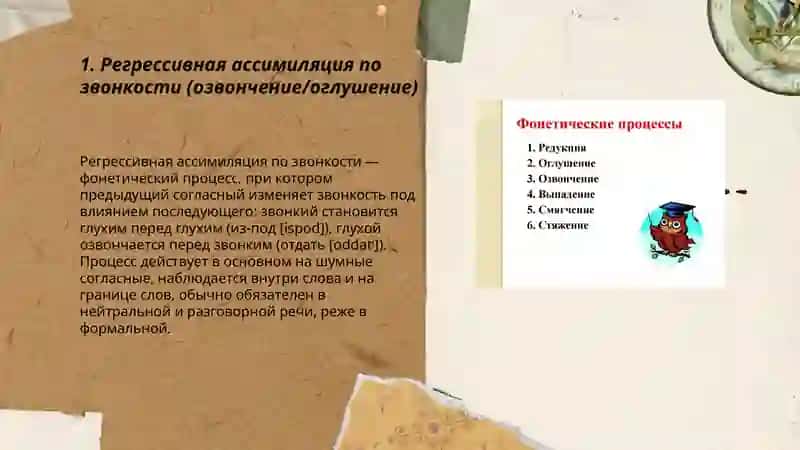 Фонетические процессы 3